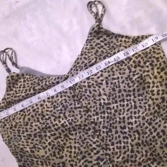 Cupcakes and Cashmere Spaghetti Strap Leopard Print Button Up Top - Picture 14 of 16